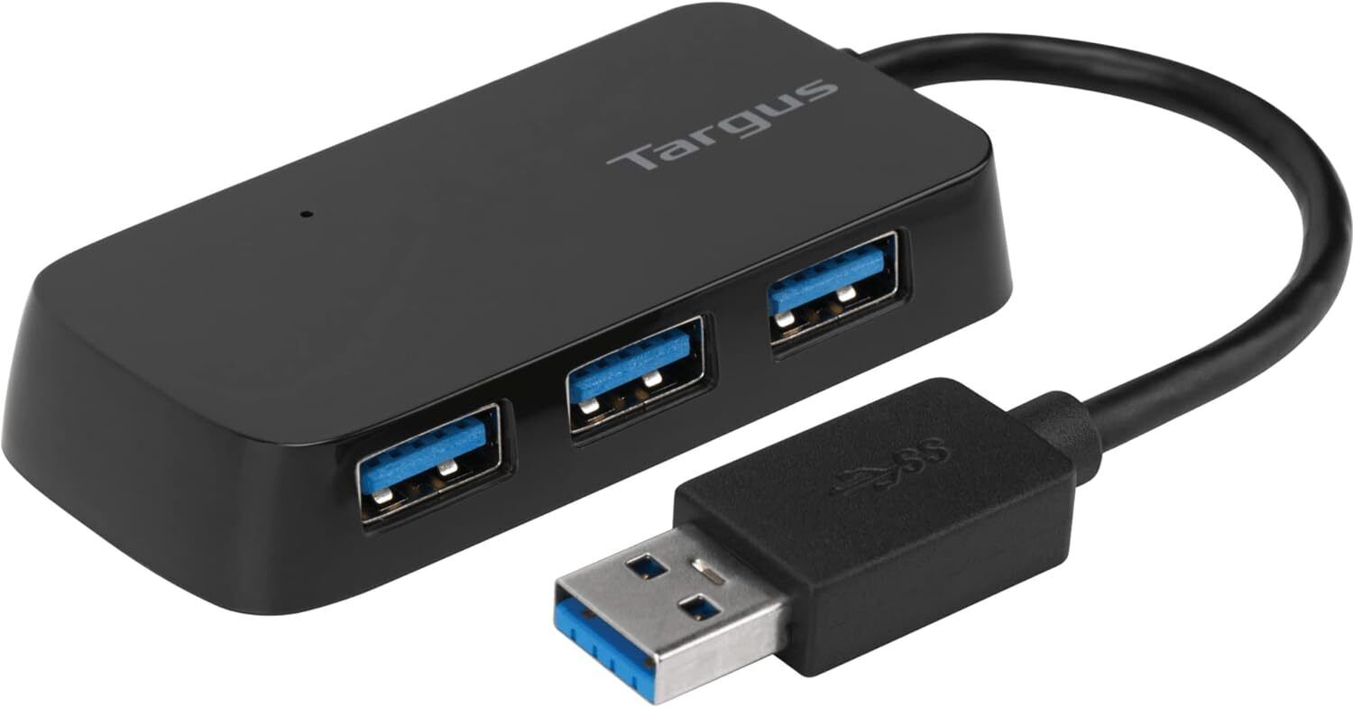 Targus 4-Port USB 3.0 Hub (ACH124US), Black