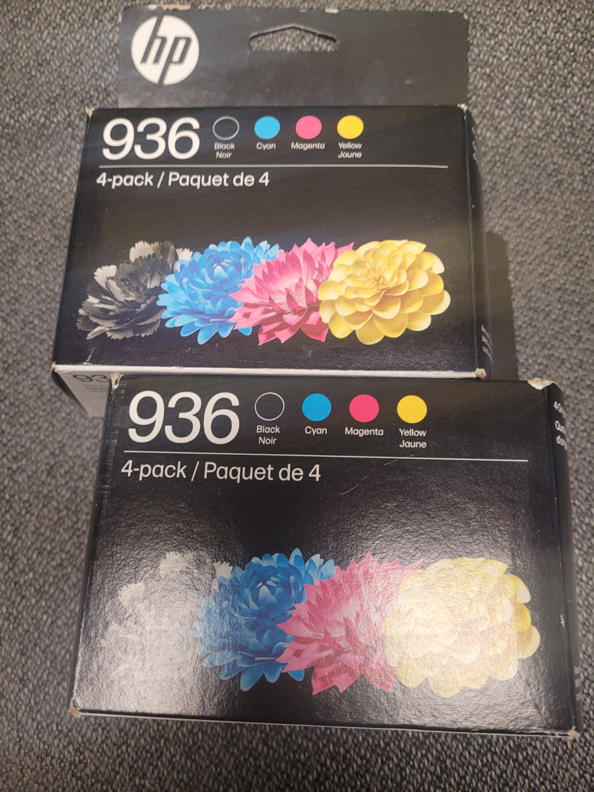2 HP 936 CMYK Original Ink Cartridge 4-Pack