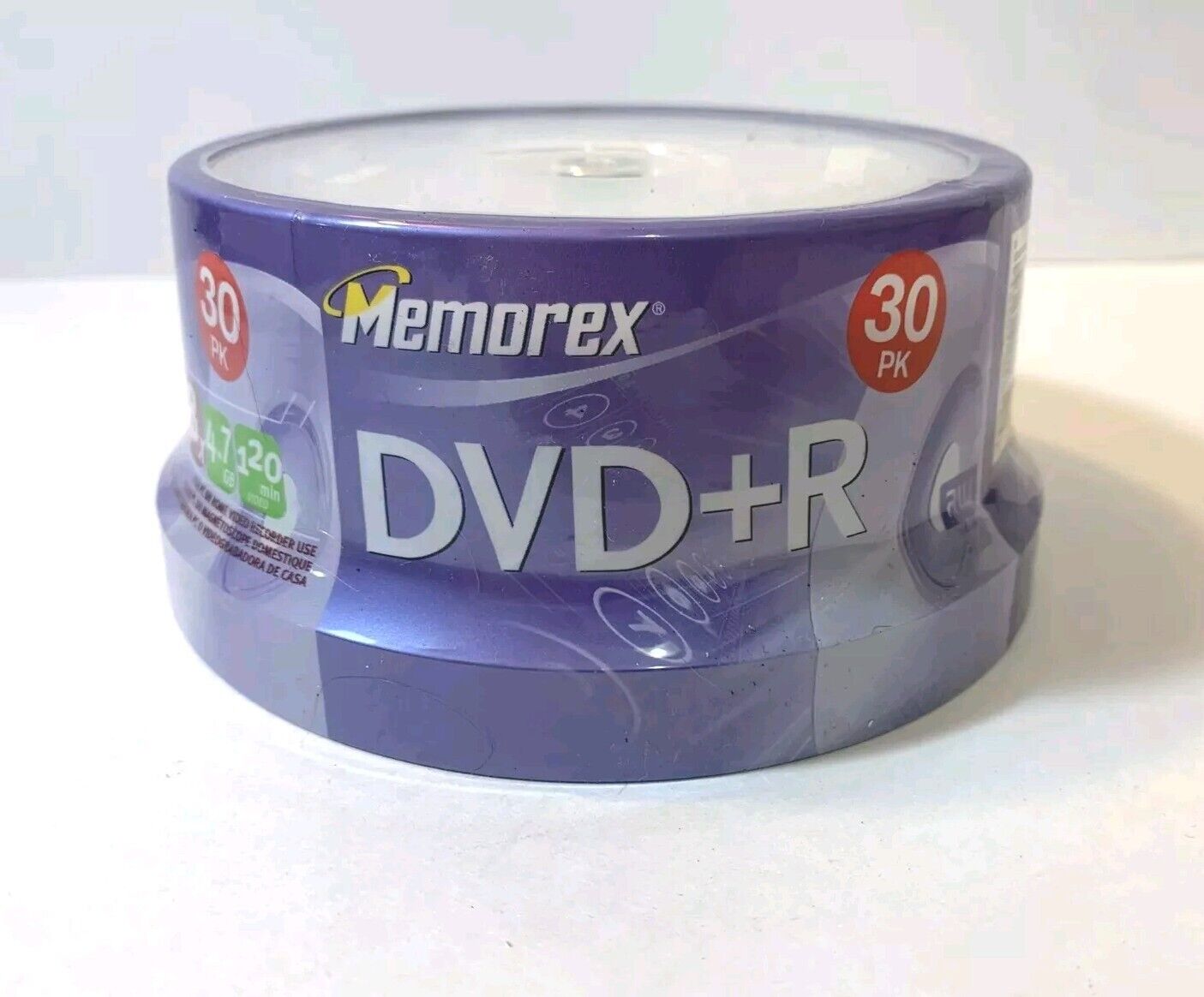 Memorex DVD+R 30 Pack 120 Minute 4.7 GB 8x New Sealed