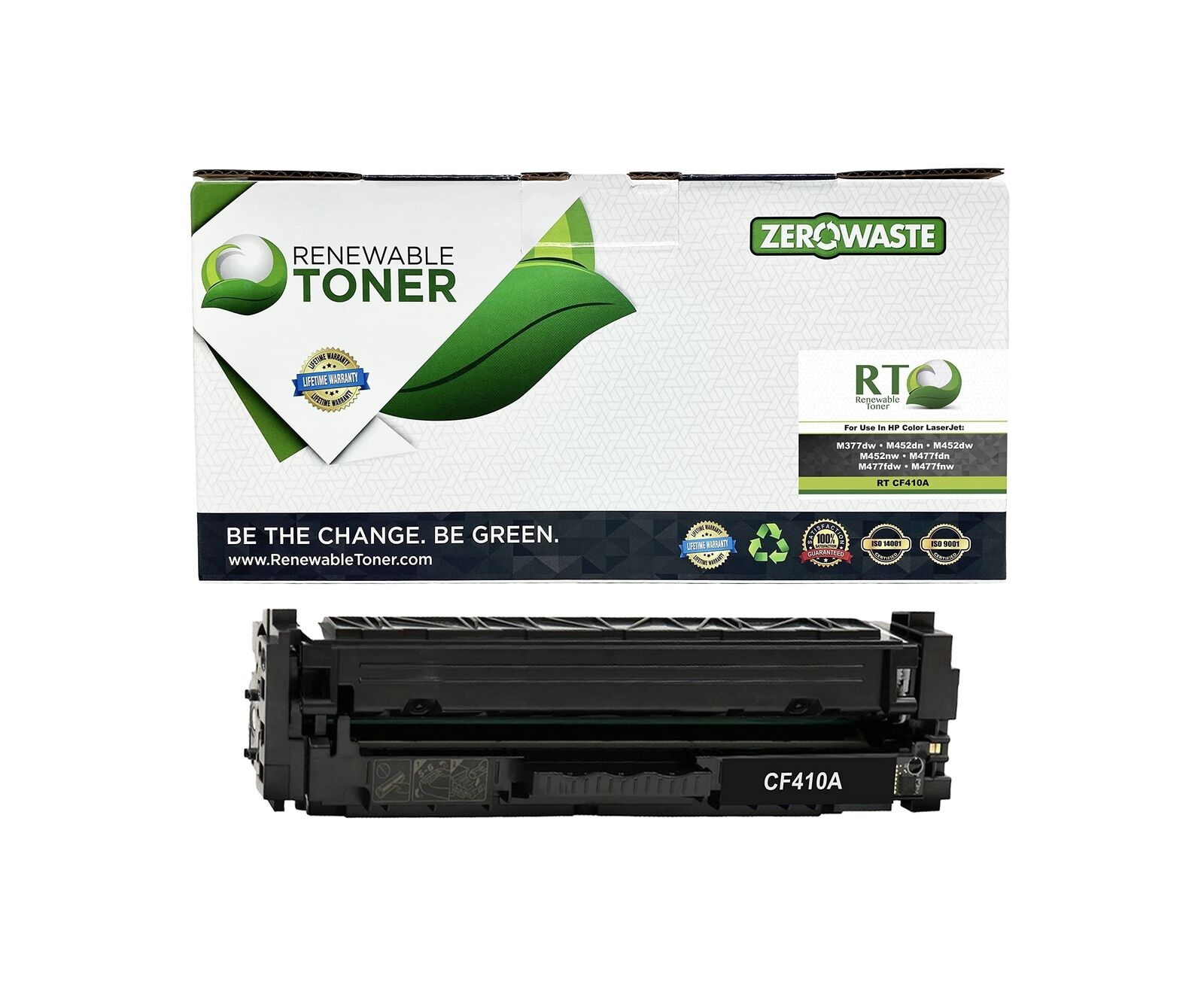 RT 410A Compatible Toner Replacement for HP CF410A | HP Color Laser Pro MFP M...