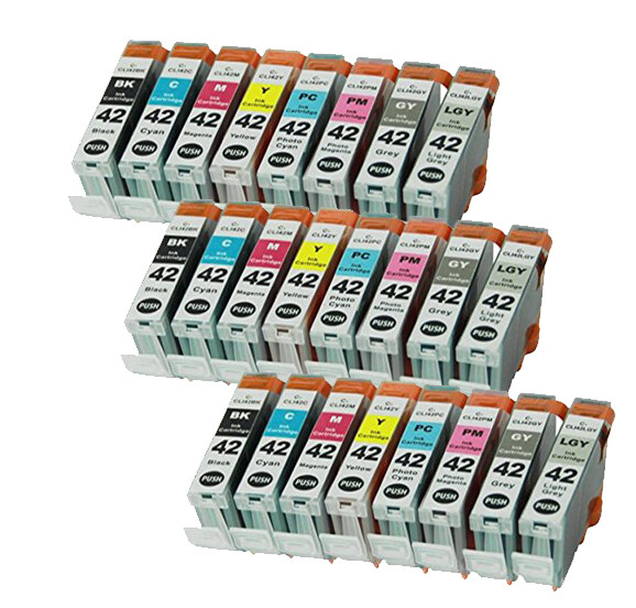 24-Pack CLI-42 Ink Cartridges + chip compatible for Canon Pixma Pro-100 Pro-100S