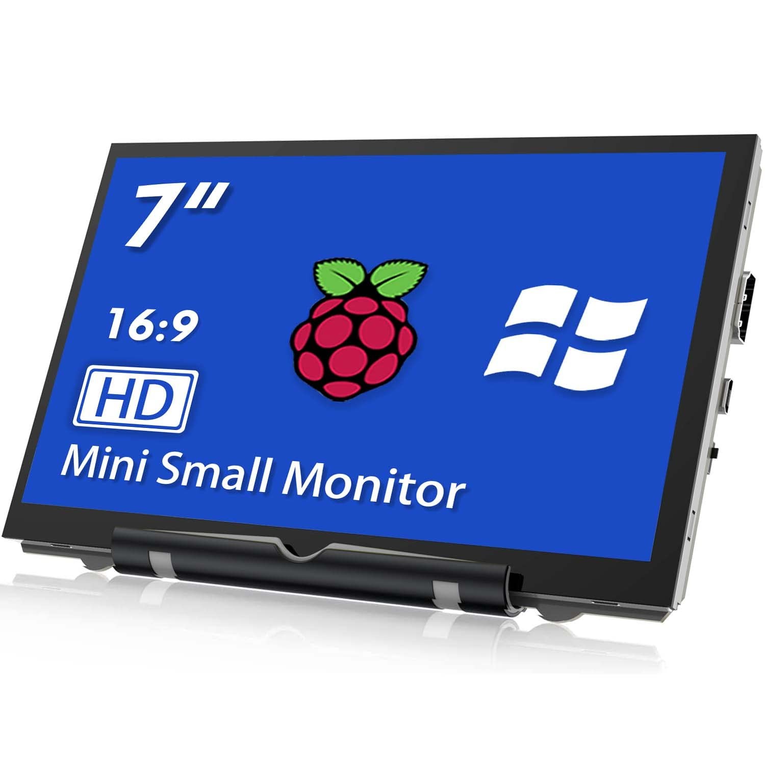 HAMTYSAN Raspberry Pi Screen 7 Inch HDMI Monitor 800x480 LCD Screen Display Mini