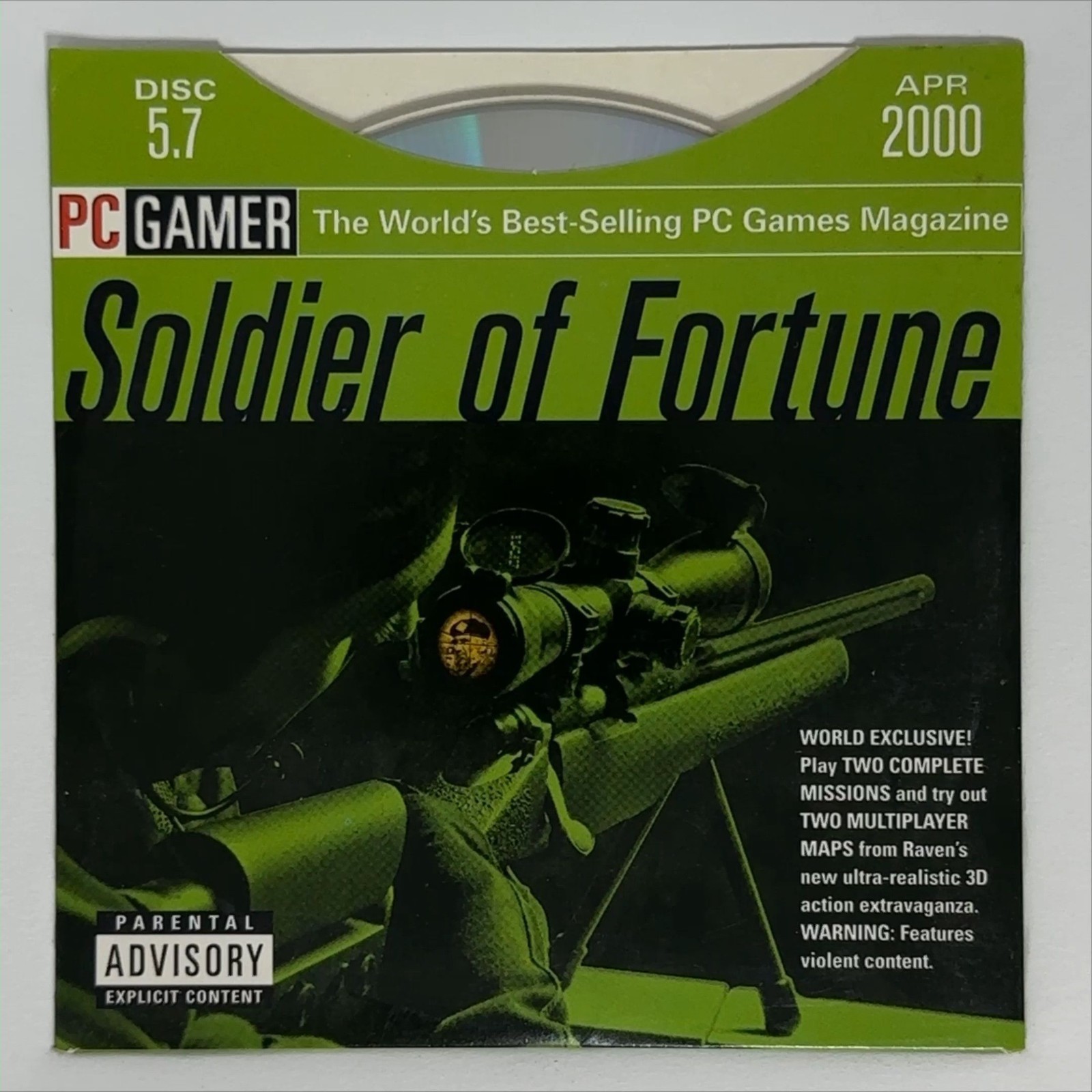 PC Gamer Demo Disc 5.7 April 2000 CD-ROM Vintage PC Gaming Software
