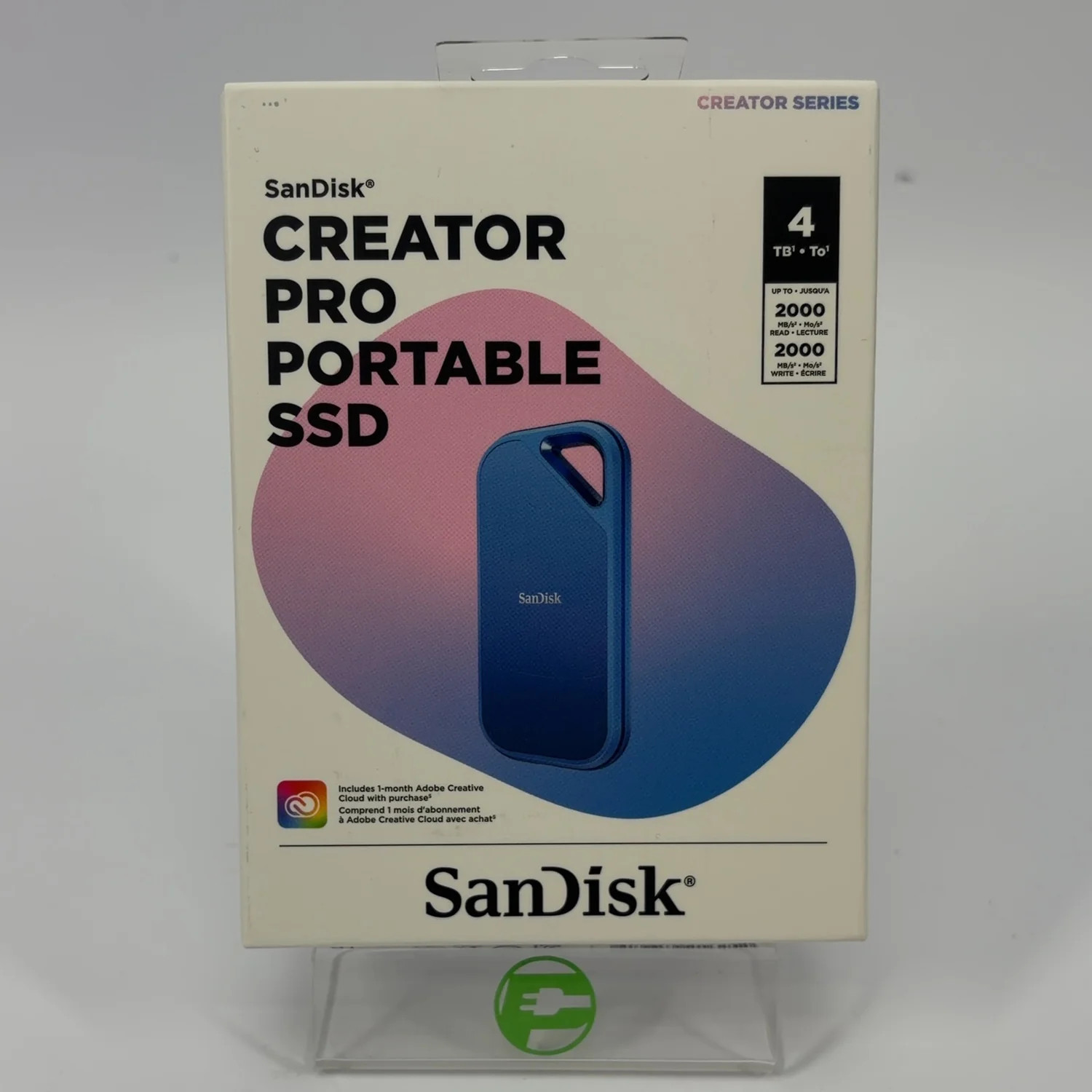 New SanDisk Portable Creator Pro Portable 4TB USB-C to USB-A SDSSDE81C-4T00-G25