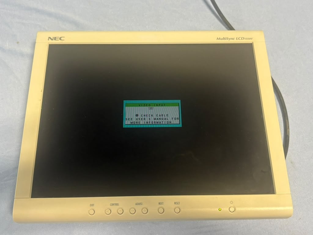 NEC MultiSync LCD 1550V Monitor Part LA-15R02