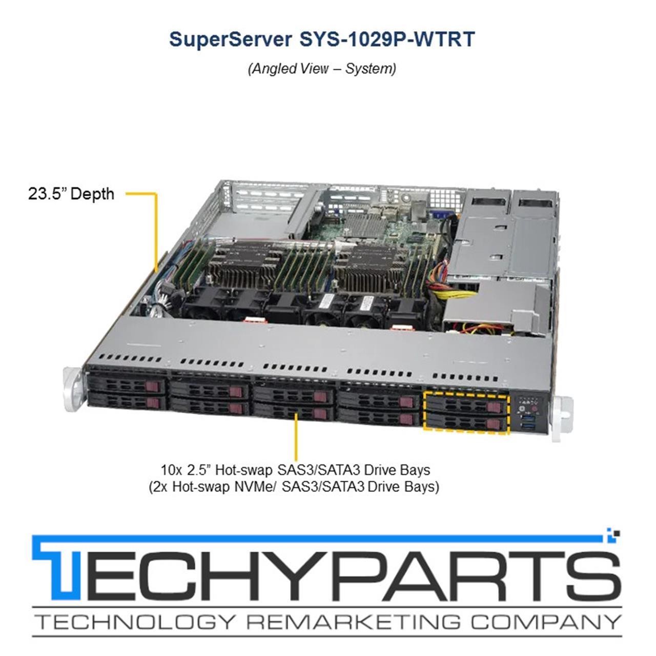 Supermicro SYS-1029P-WTRT X11DDW-NT 2x Xeon Gold 6126 2.6GHz 32GB 1U Server