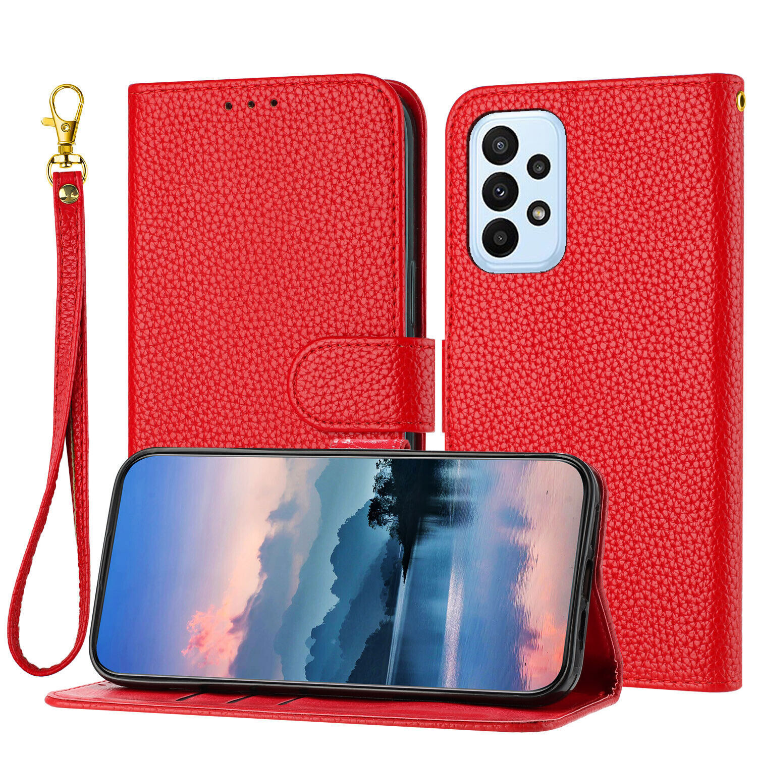 Strap Leather Wallet Cover Case for Xiaomi Redmi 15 K90 14C 12 15C  A5 Poco F8