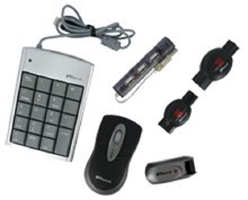 Ultimate Notebook Accessories Essentials Kit: Wireless Mouse, Keypad, USB
