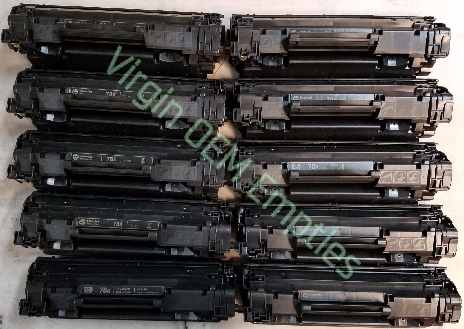 10 Virgin Genuine Empty HP 78A Laser Toner Cartridges  CE278A