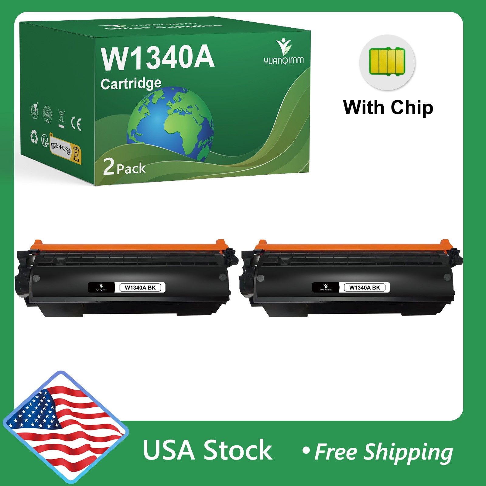 WITH CHIP W1340A Toner Cartridge for HP 134A LaserJet M209 M209dw M234sdw 1PK