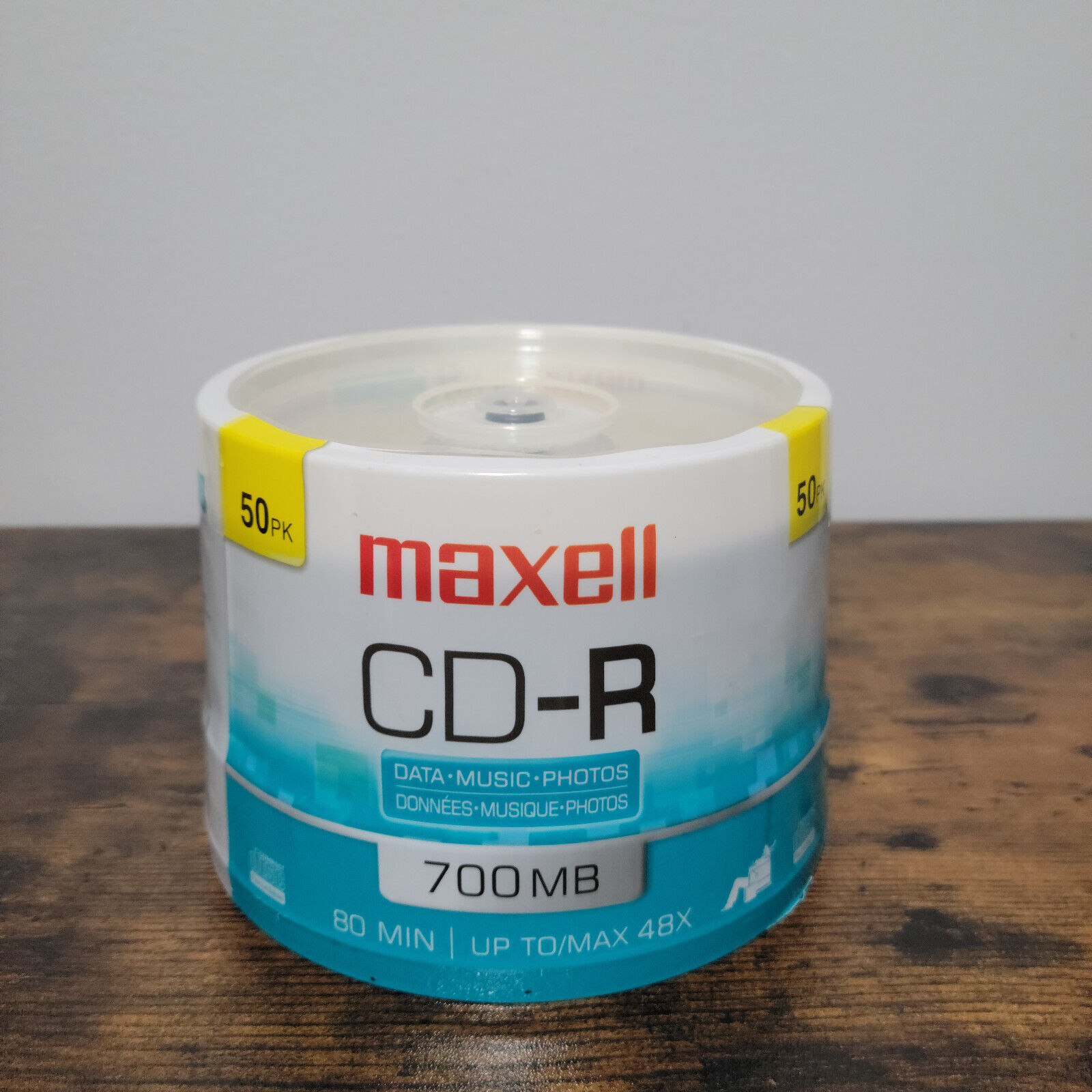Maxwell CD-R 48X 700MB 80 Minutes Data Blank CD/DVD Media 50 Pack