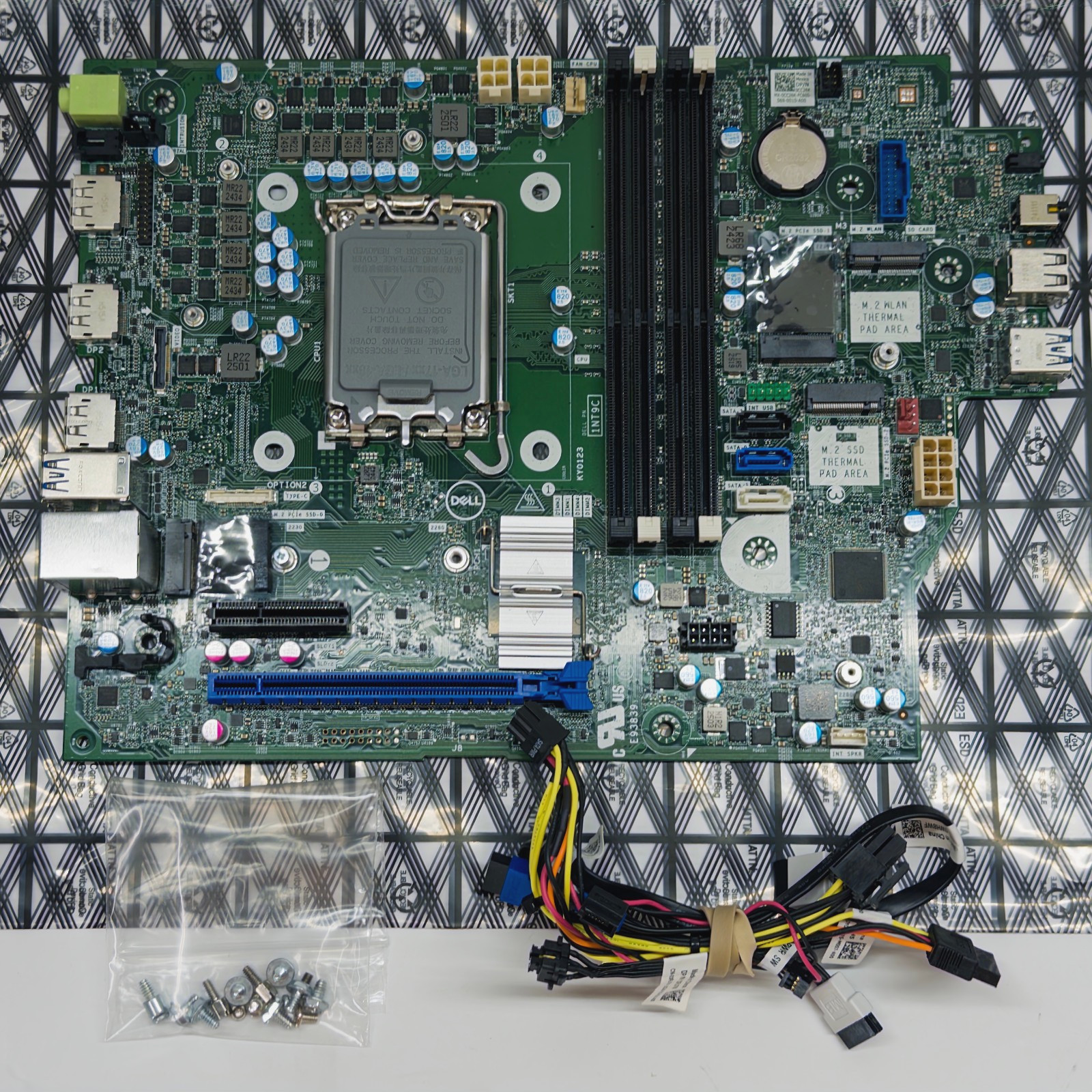 Dell Optiplex XE4 Motherboard Intel LGA 1700 0CC26K w Cables, SD Card Reader
