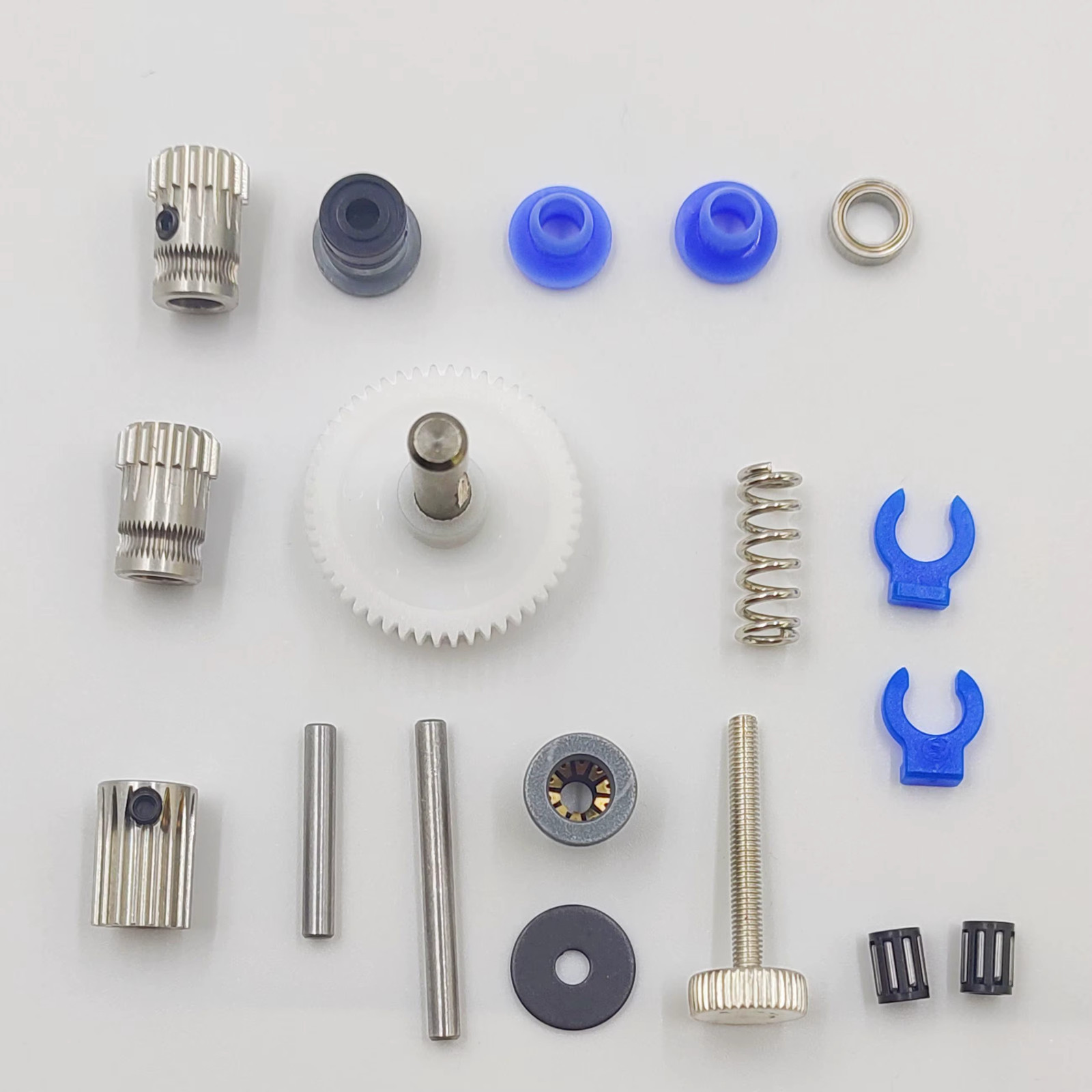 Dual Drive Gear Extruder Upgrade Kit Hardened Steel for BMG Prusa i3 Bowden