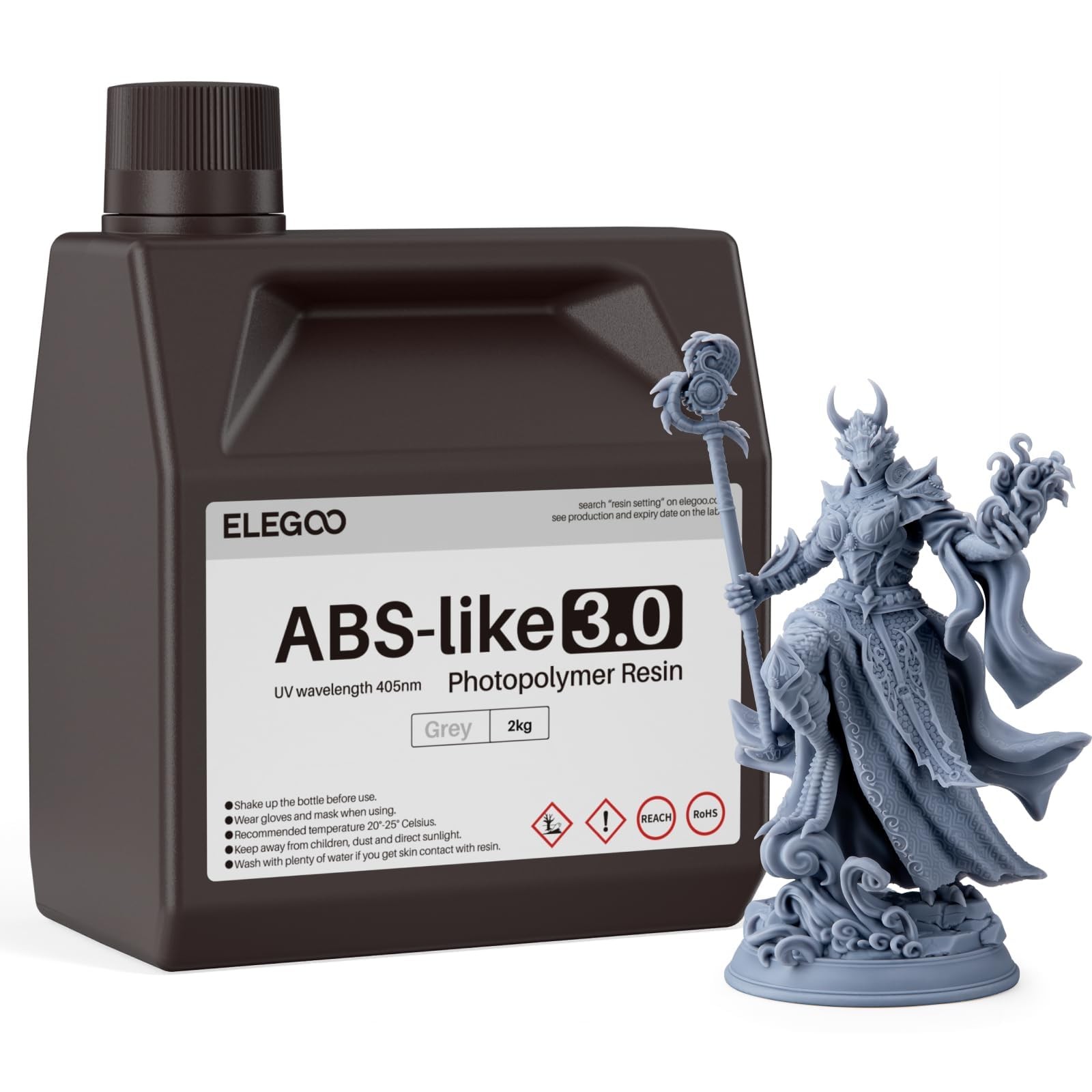 ELEGOO ABSLike 3.0 3D Printer Resin Grey 2000g