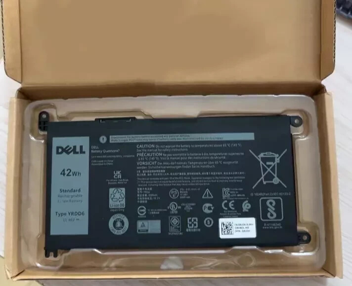NEW Genuine YRDD6 Battery For Dell Inspiron 3493 3793 7586 3584 5594 1VX1H VM732