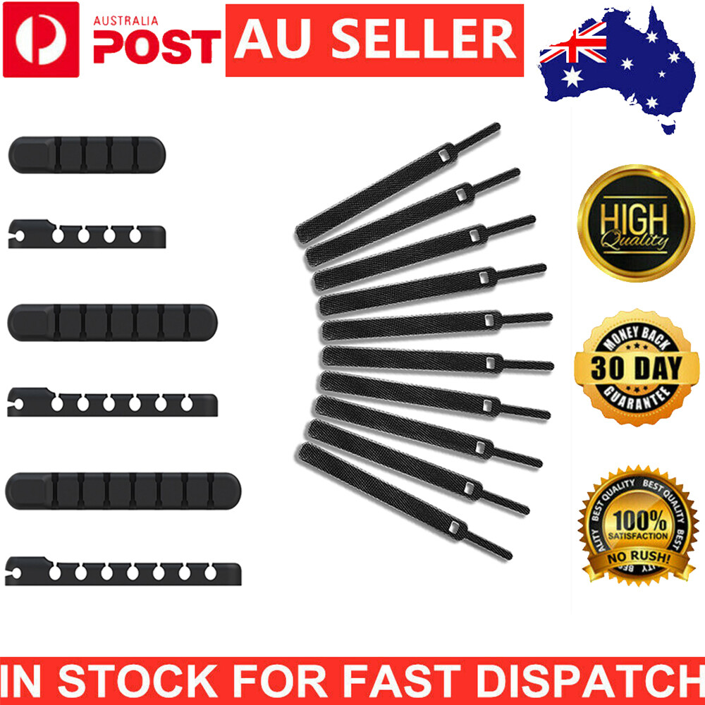 13Pcs Cable Management Set 3pcs Cable Clips 10 Pcs Cable Ties Cable Organizer