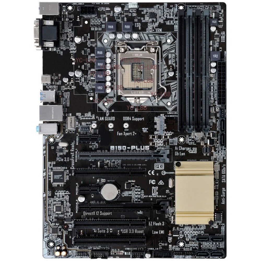 For ASUS B150 PLUS LGA 1151 B150 DDR4 ATX Motherboard SATA3 M.2 USB3.0 VGA