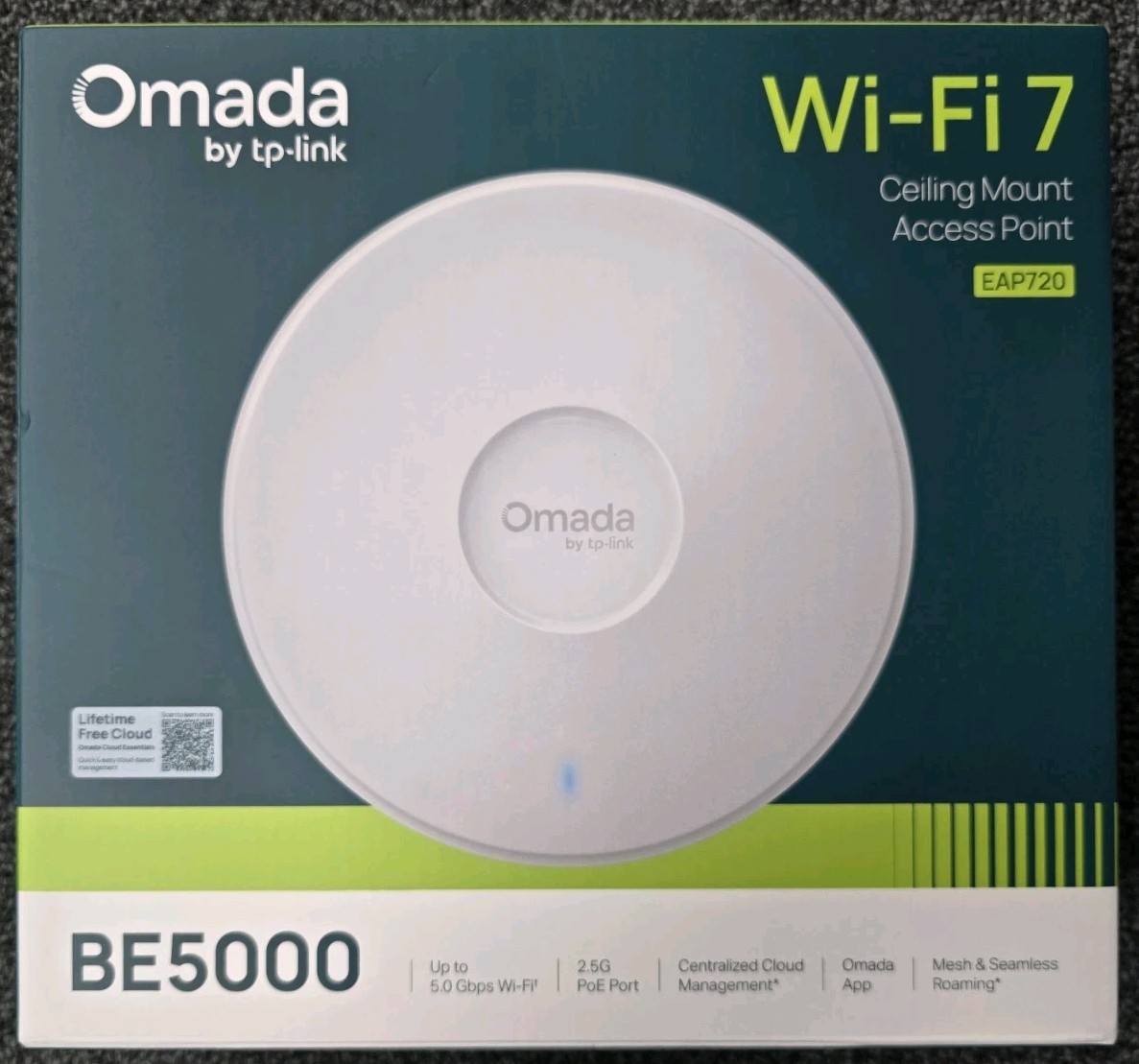 TP-Link Omada BE5000 Ceiling Mount Wi-Fi 7 Access Point (EAP720) NIB