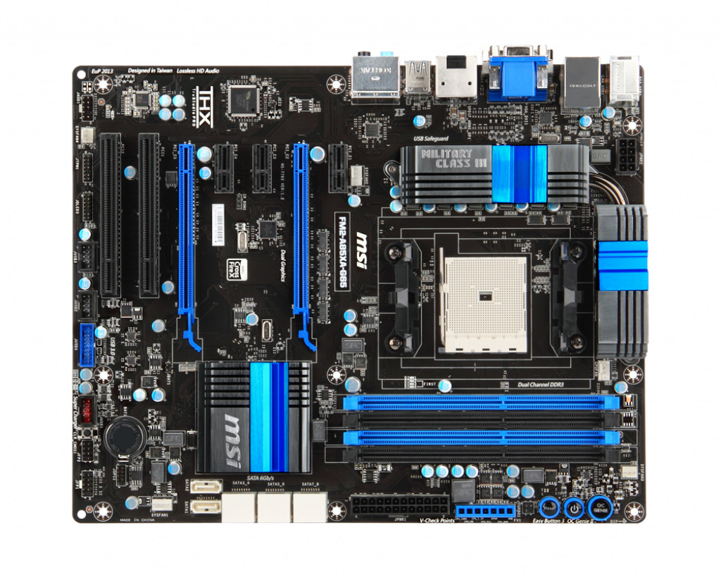 FOR MSI FM2-A85XA-G65 Motherboard DDR3 AMD 16G VGA+DVI+ ATX Mainboard Tested