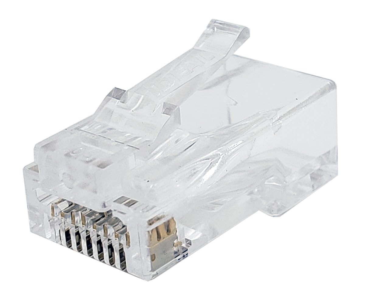 85-385 Unshielded Feed-Thru Modular Plug, Cable 50 Pack