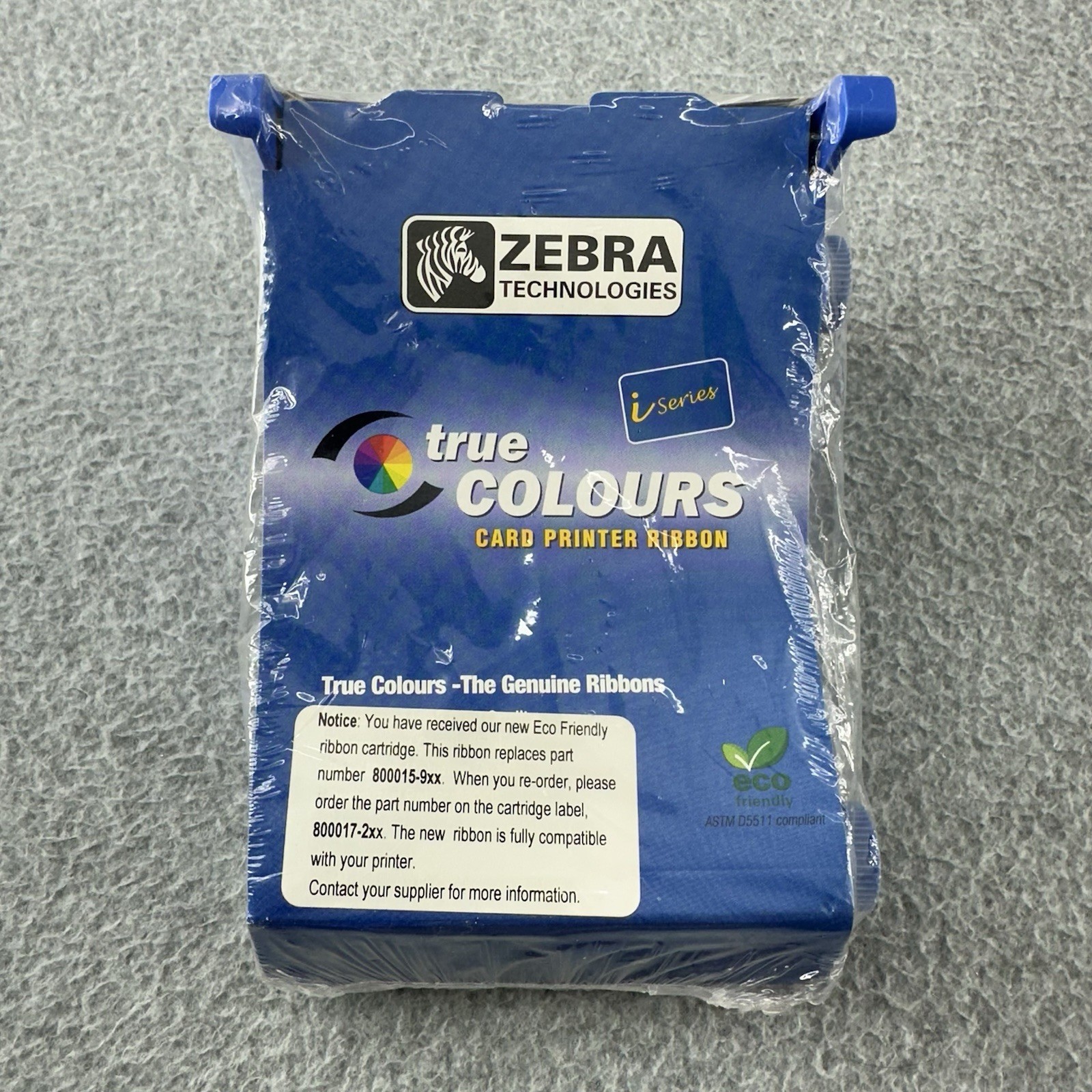 Zebra True Colours Card Printer Ribbon 800017-201 Black i-Series P100i P110i NEW