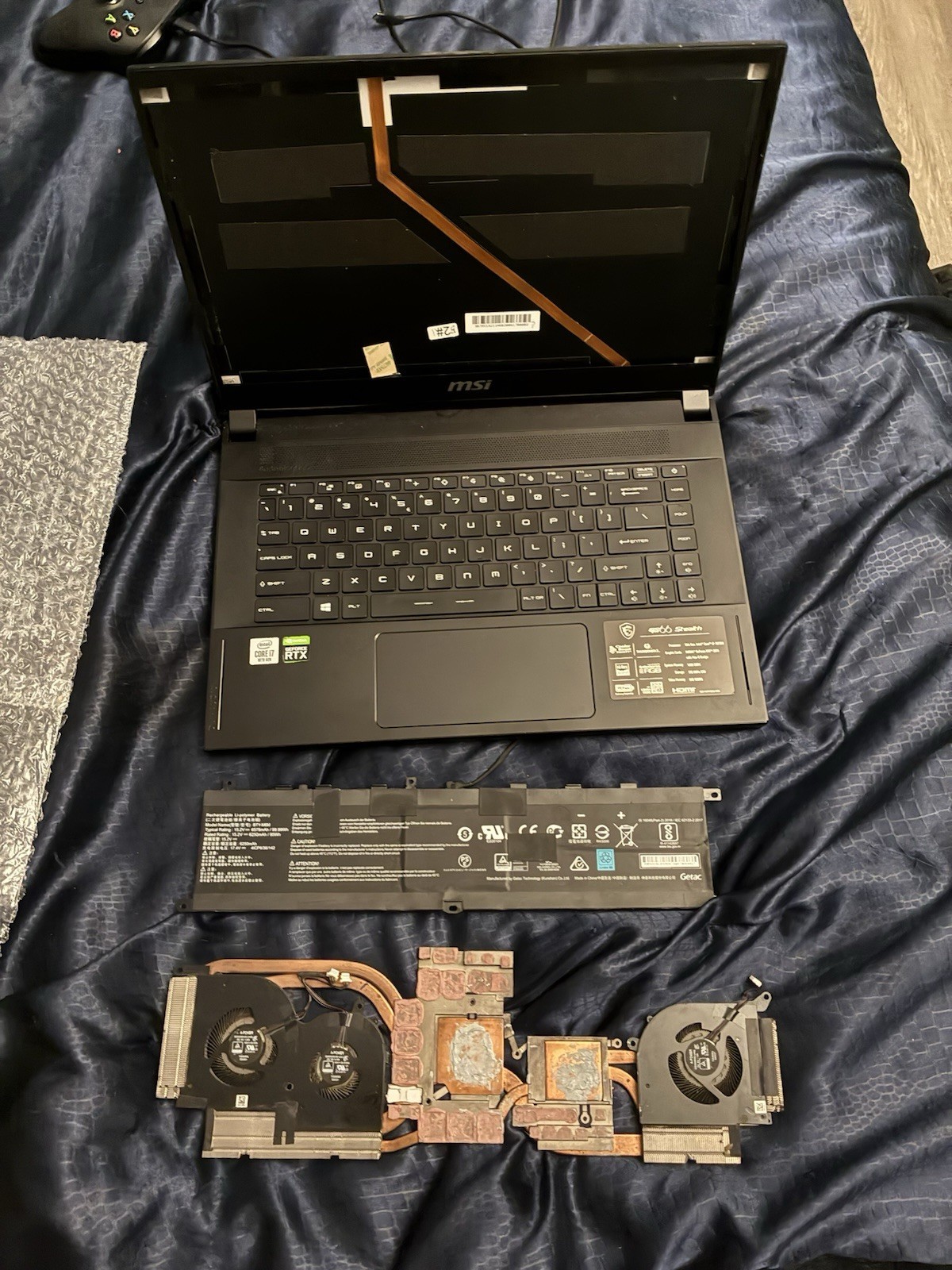 MSI GS66 Stealth 10U  PARTS Shell Only, For Parts No Motherboard No Lcd, Read