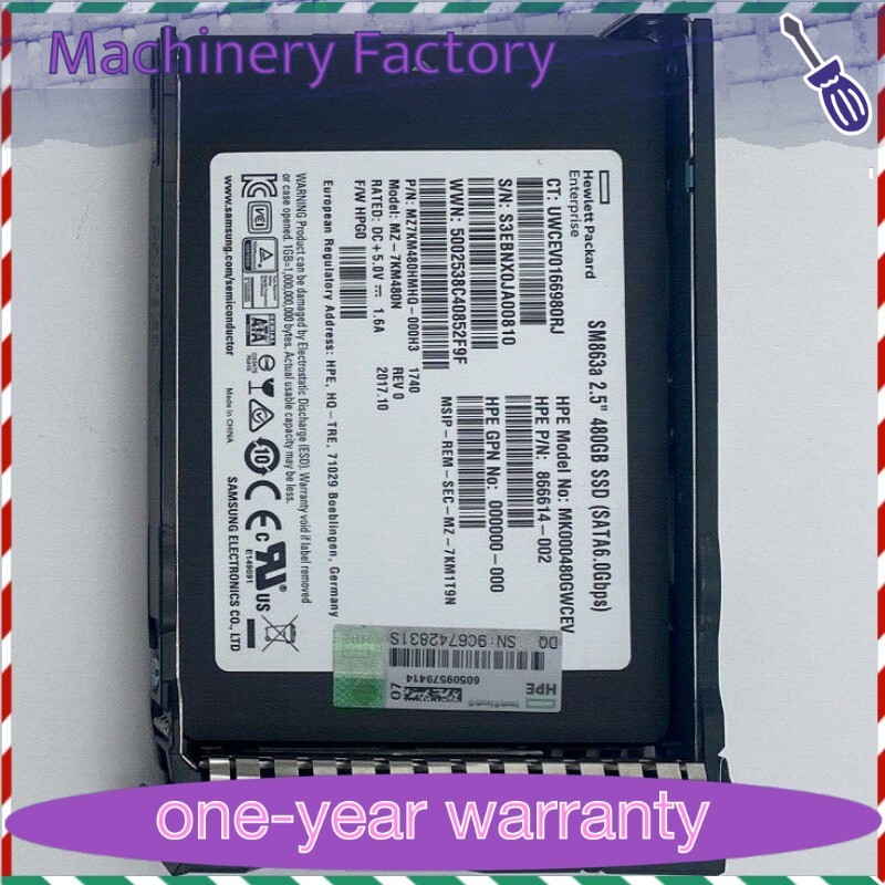 NEW HPE/Samsung 2.5" 480GB SATA 6G G11 Server SSD Replace P41522-001 P40497-B21