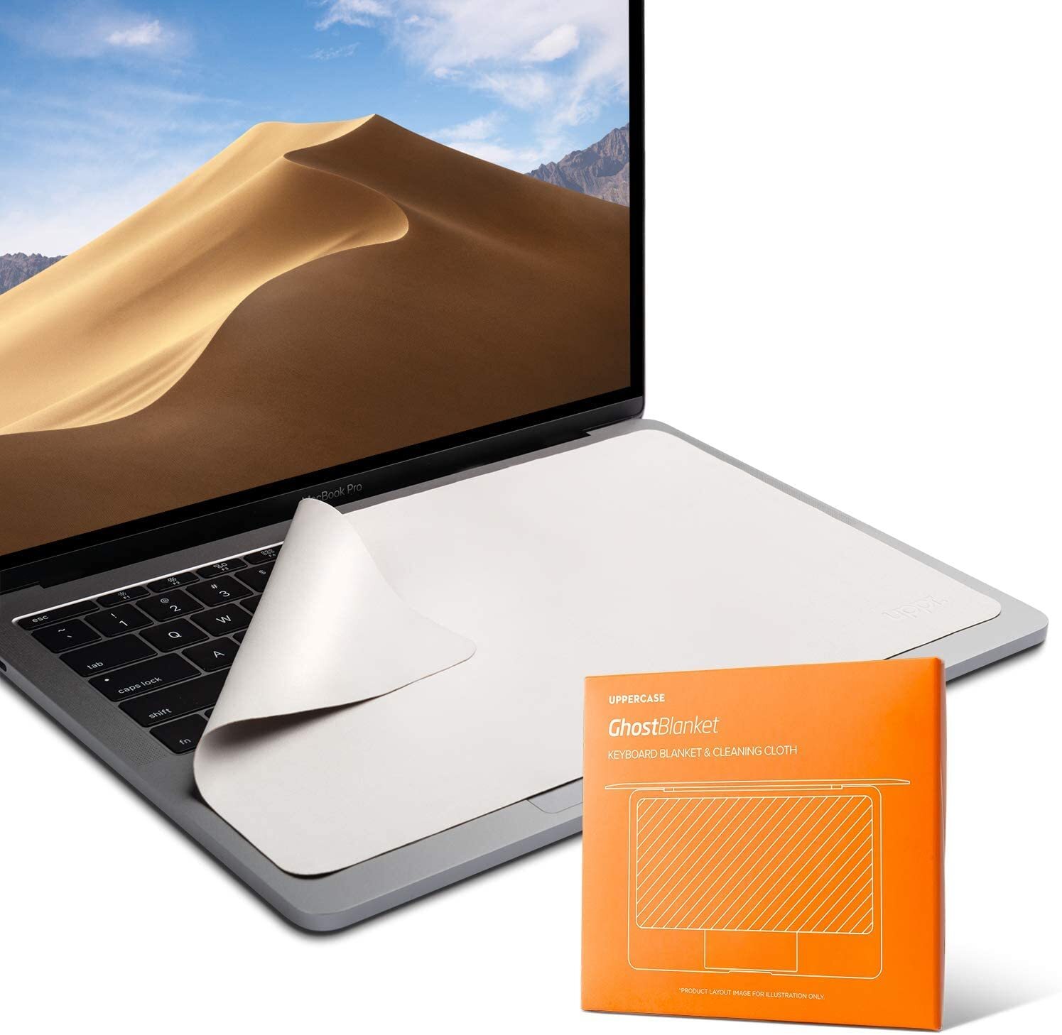 Ghostblanket Screen Keyboard Imprint Protection Microfiber Liner And Cleaning Cl