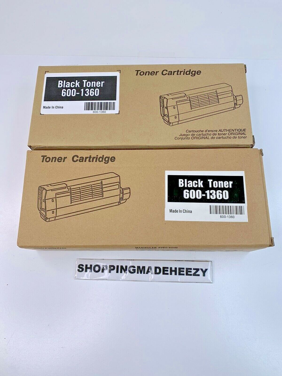 [x2] New iSys EDGE 850 Black Toner Cartridge 600-1360 Geniune Sealed