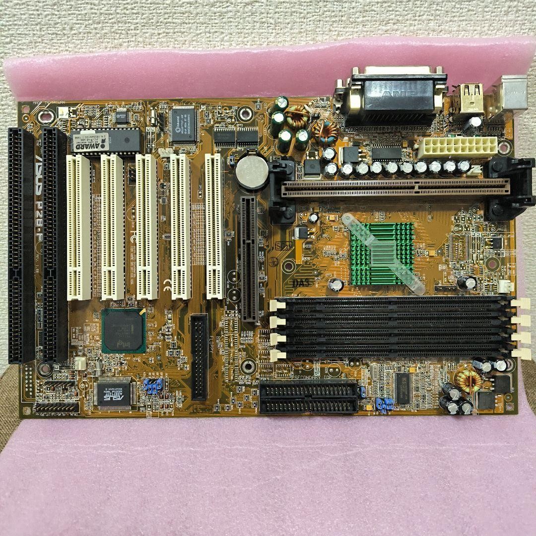 ASUS P2B-F Socket 370 Motherboard with DIMM Slots PCI Slot PC Board Untested