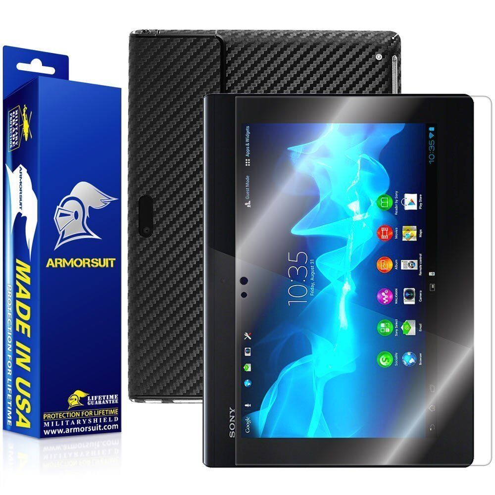 ArmorSuit MilitaryShield Sony Xperia Tablet S Screen Protector + Black Carbon
