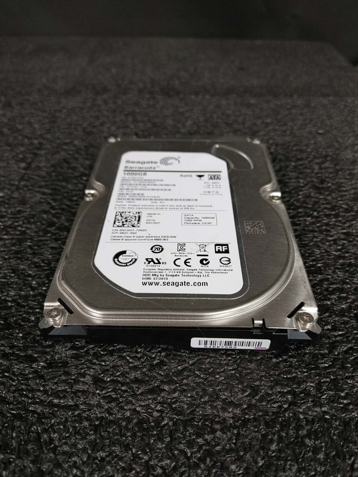 Dell G1XT ST1000DM003 1TB SATA 3.5" 7.2K RPM 64MB FW CC47 DC 14033 HDD HardDrive
