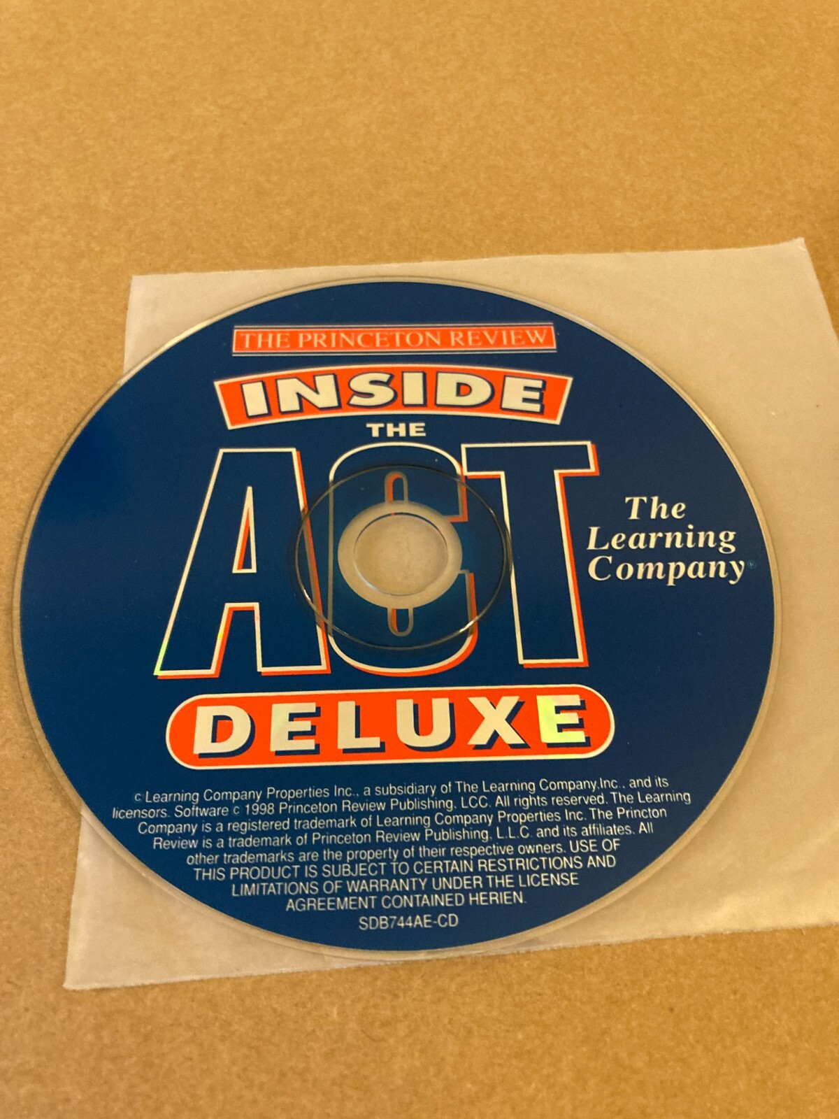 Princeton Review: Inside The ACT Deluxe PC CD college test practice ONLY Disc