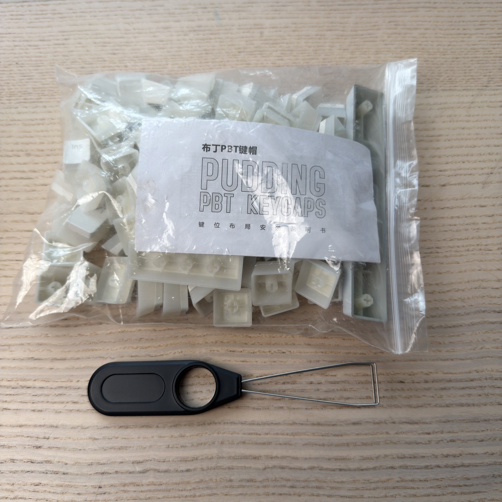 PBT Pudding Keycaps Set White Translucent Mechanical Gaming Keyboard Key Caps
