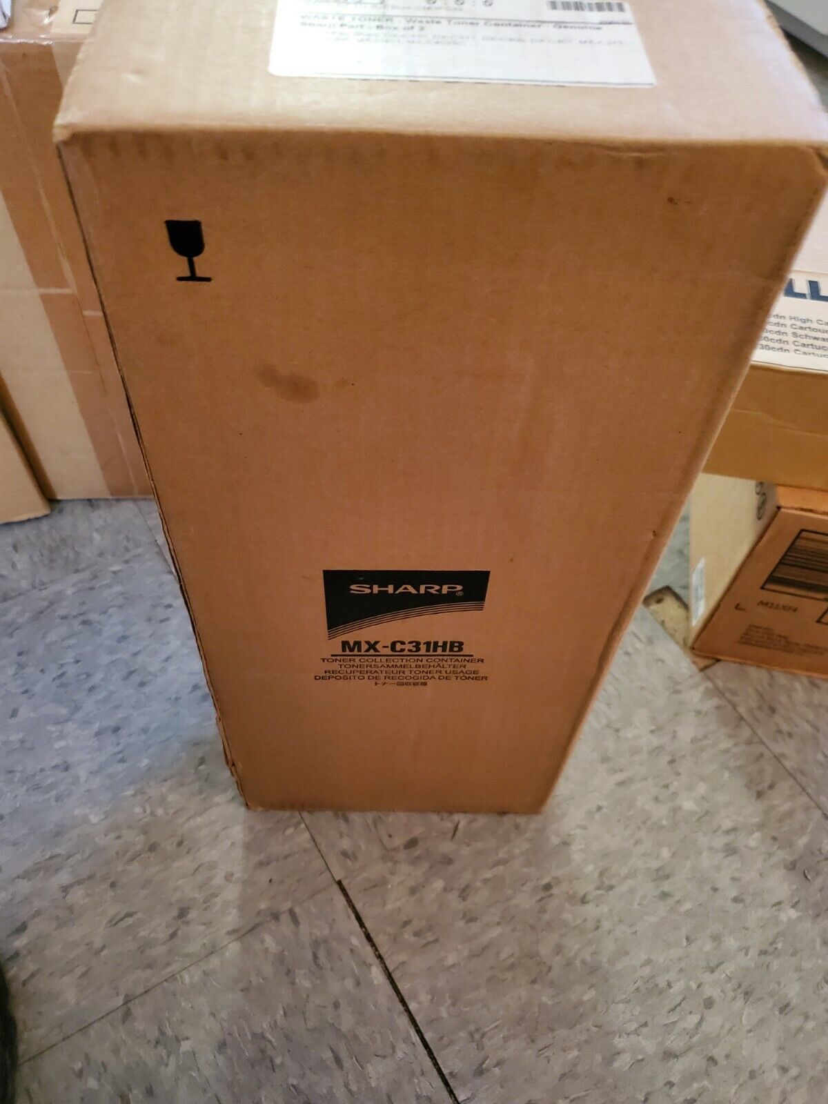 Sharp Waste Toner (MX-C31HB) For MX-C402SC C401 C400P. NEW Sealed Box