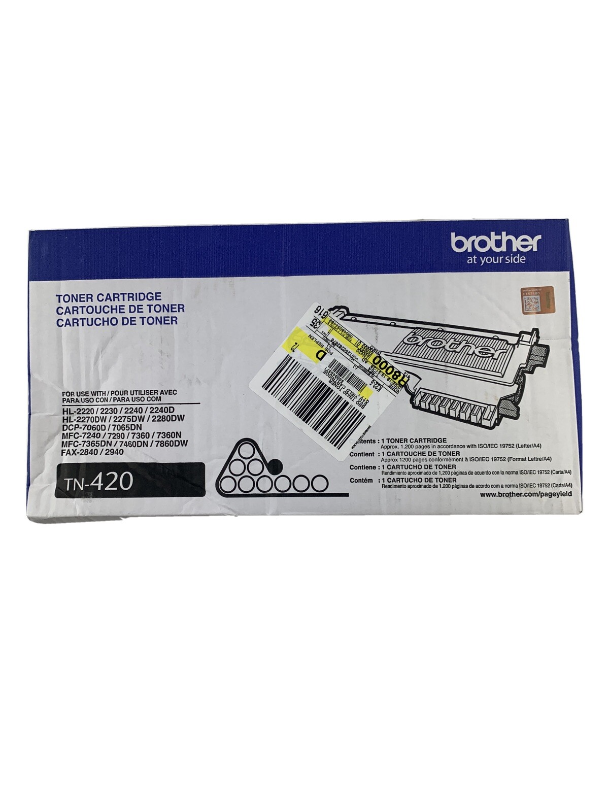Genuine Brother HL-2270DW Toner Cartridge manufactured by Brother - 1200 Pages