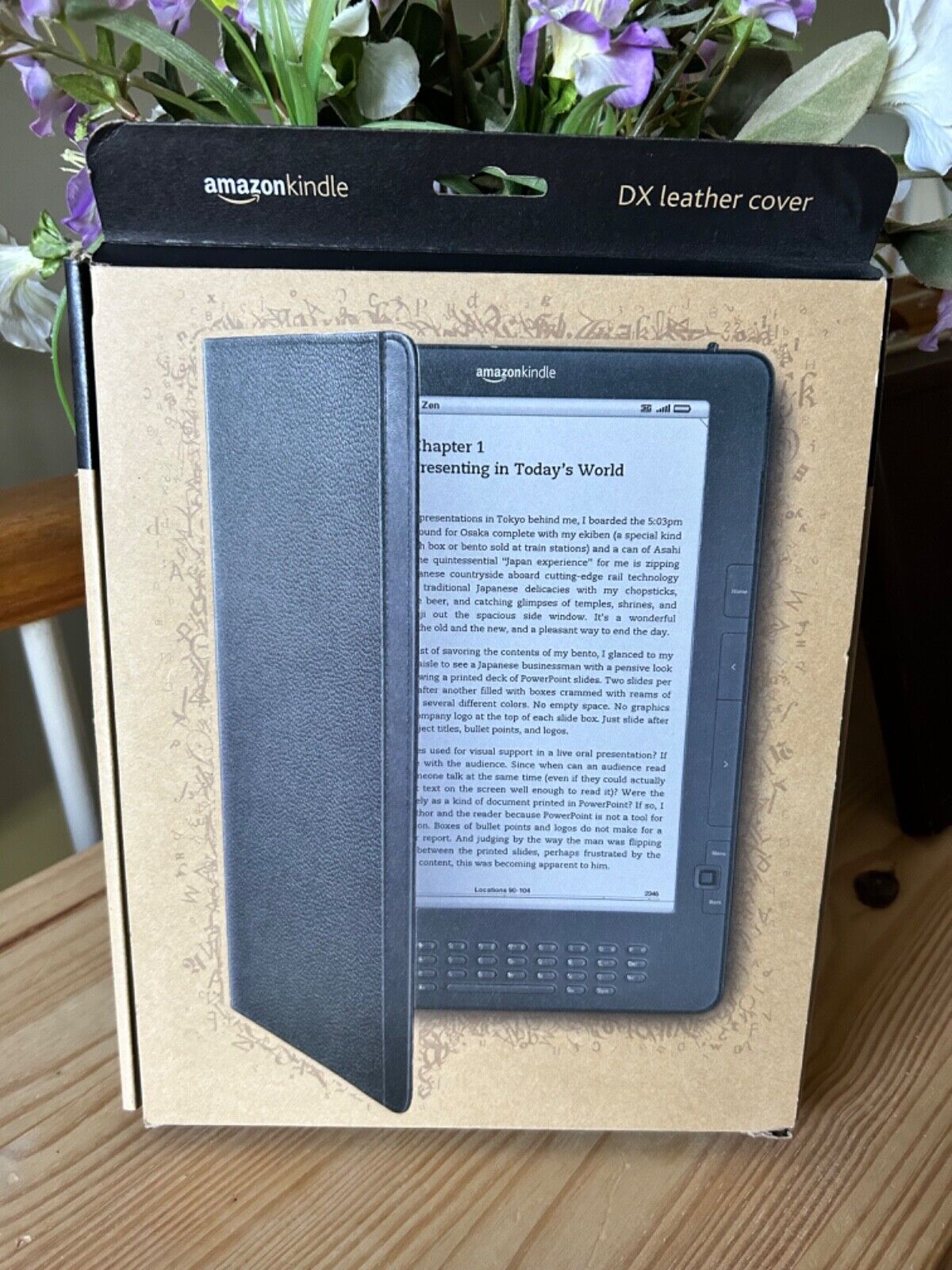 NEW Amazon Genuine Leather Cover for Kindle DX D00801, D00611; Original OEM Case