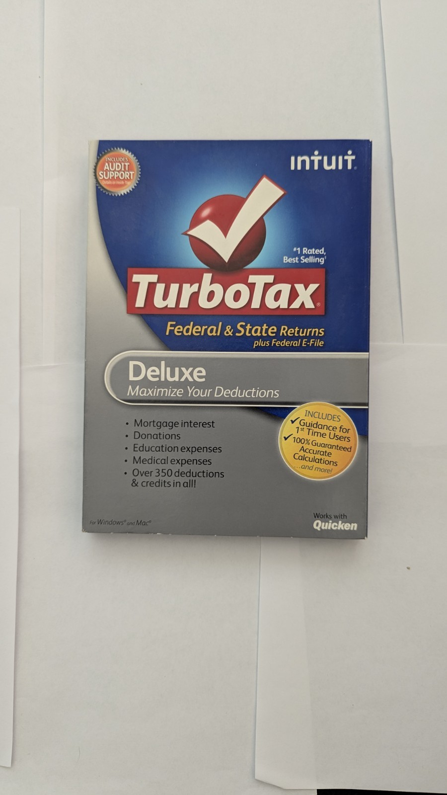 TurboTax Deluxe Federal & State Returns CD Win/Mac English (2012)