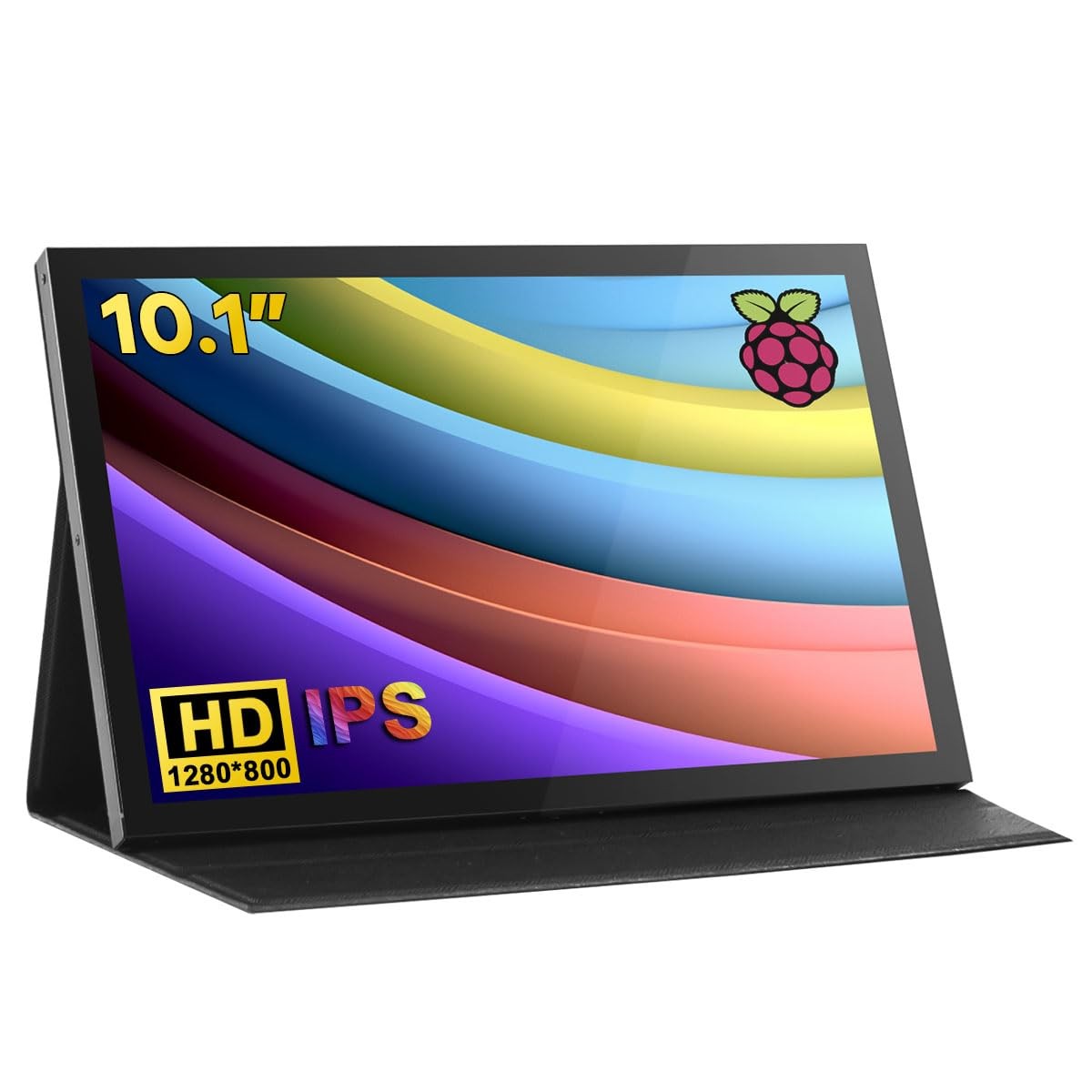 10.1 LCD Touchscreen IPS Monitor 1280x800 Portable Screen HDMI Display Built-in
