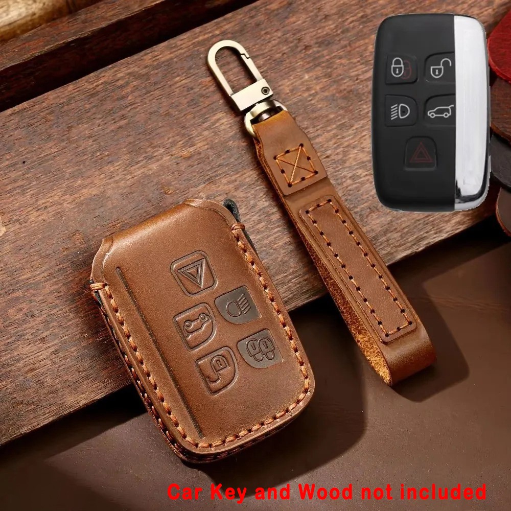 1x Handmade Top Grain Leather Key Fob Case Cover fits All-New Range Rover Models