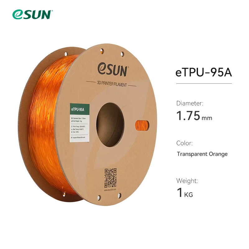 Flexible TPU Filament 1.75Mm, TPU 95A 3D Printer Filament 1KG 2.2 LBS Spool 3D P