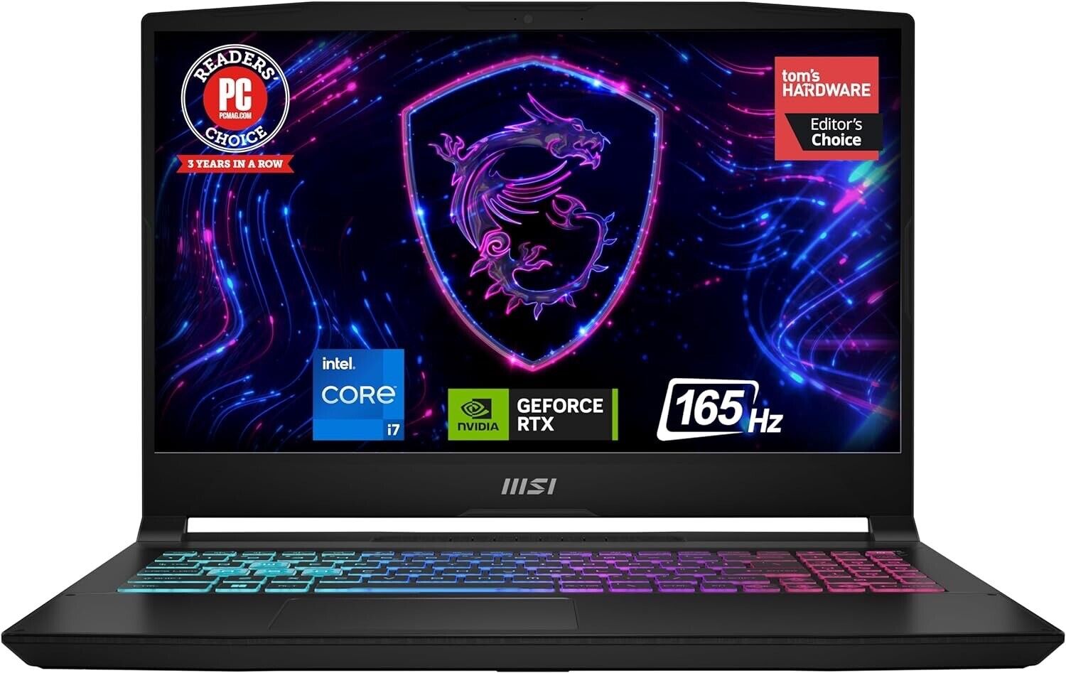 MSI Katana 15 15.6” 165Hz QHD Gaming Laptop: Intel Core i7-13620H,NVIDIA Geforce