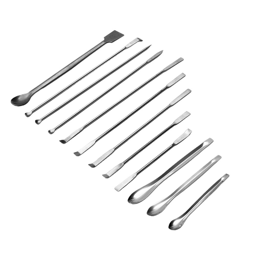 High Quality Practical Laboratory Sampling Spoon Stainless Steel SW Safe Silver