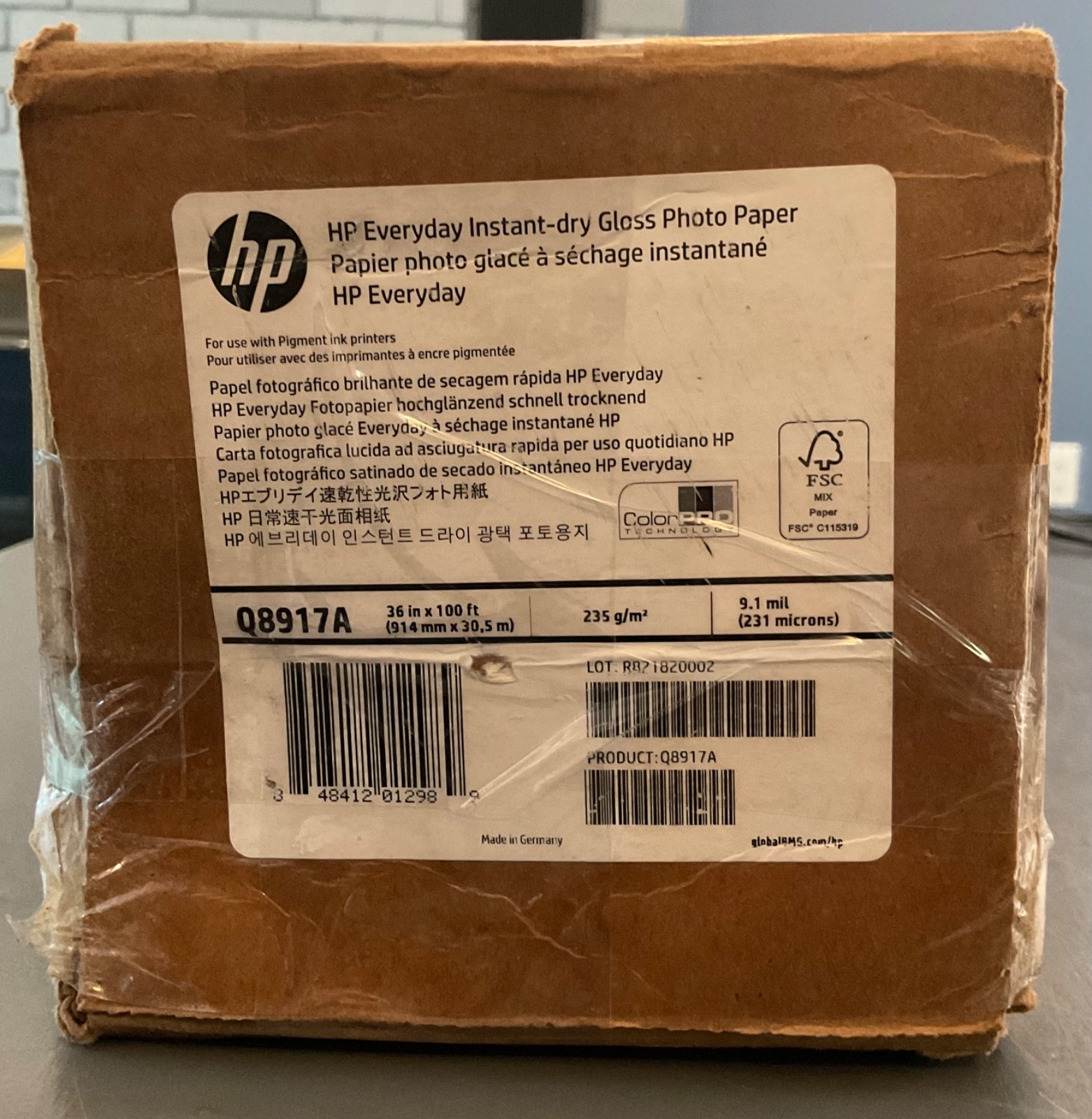 HP Genuine Everyday Instant-dry GLOSS PHOTO PAPER 36 X 100 Q8917A NEW