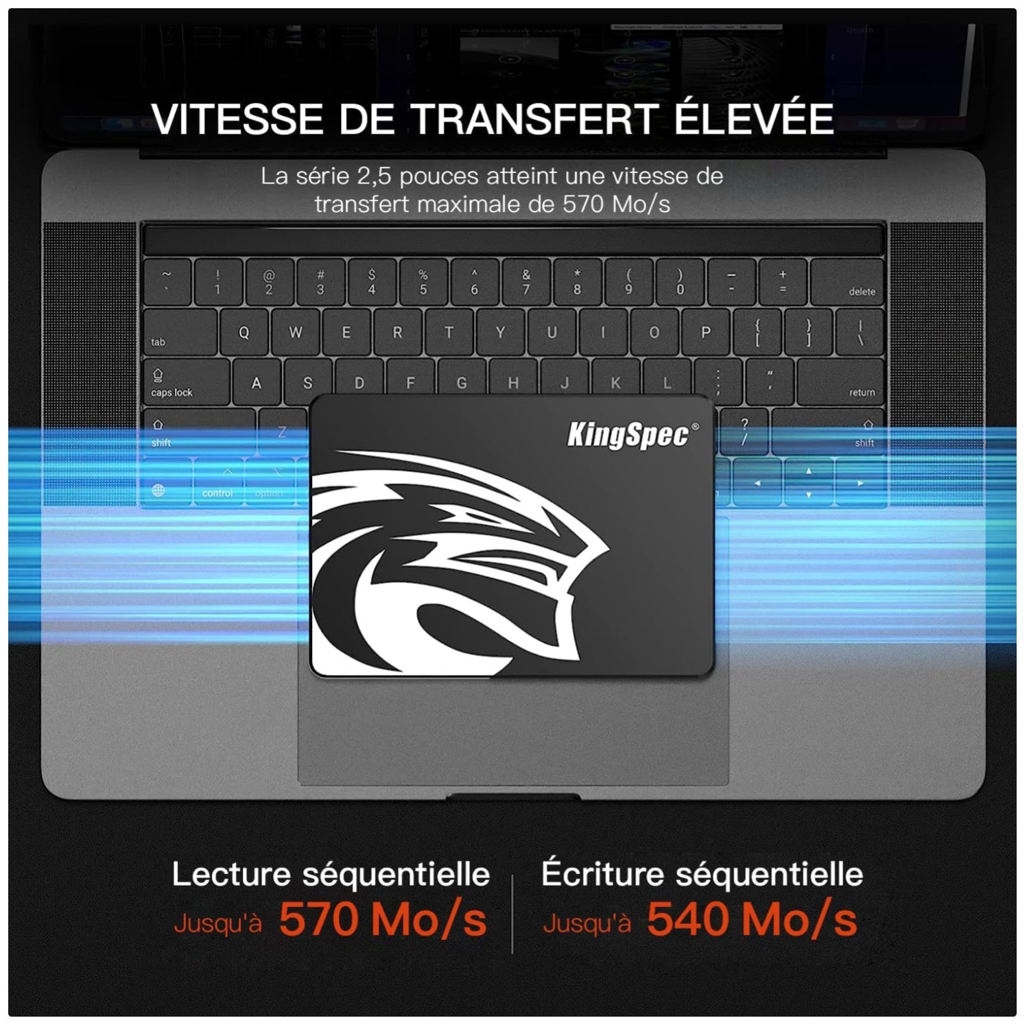 Reliable 2.5" SATA SSD - 3D NAND TLC, 1 Million Hours MTBF`/