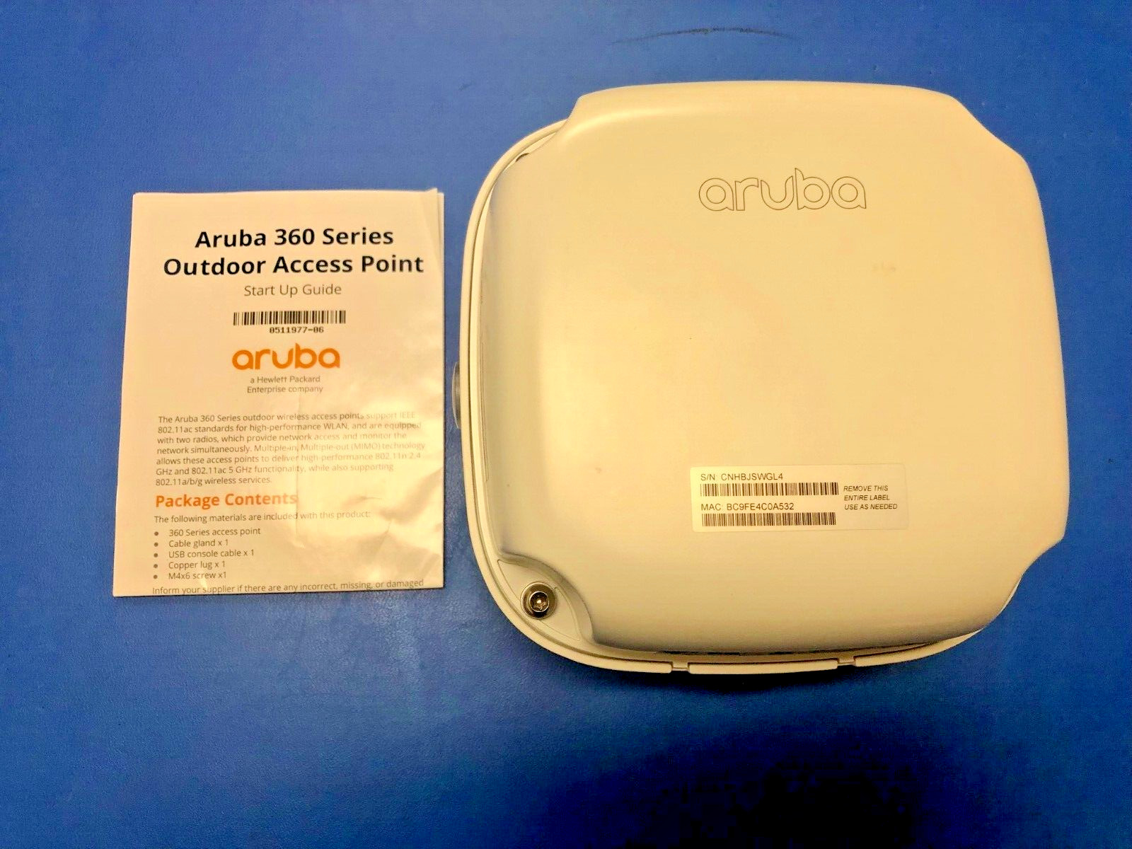 Aruba APEX0365 Outdoor Access Point / AP-365   - JX967A - New Open Box