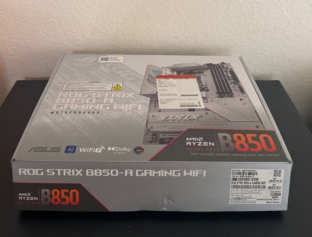 ASUS - ROG STRIX B850-A GAMING WIFI (Socket AM5) AMD B850 ATX DDR5