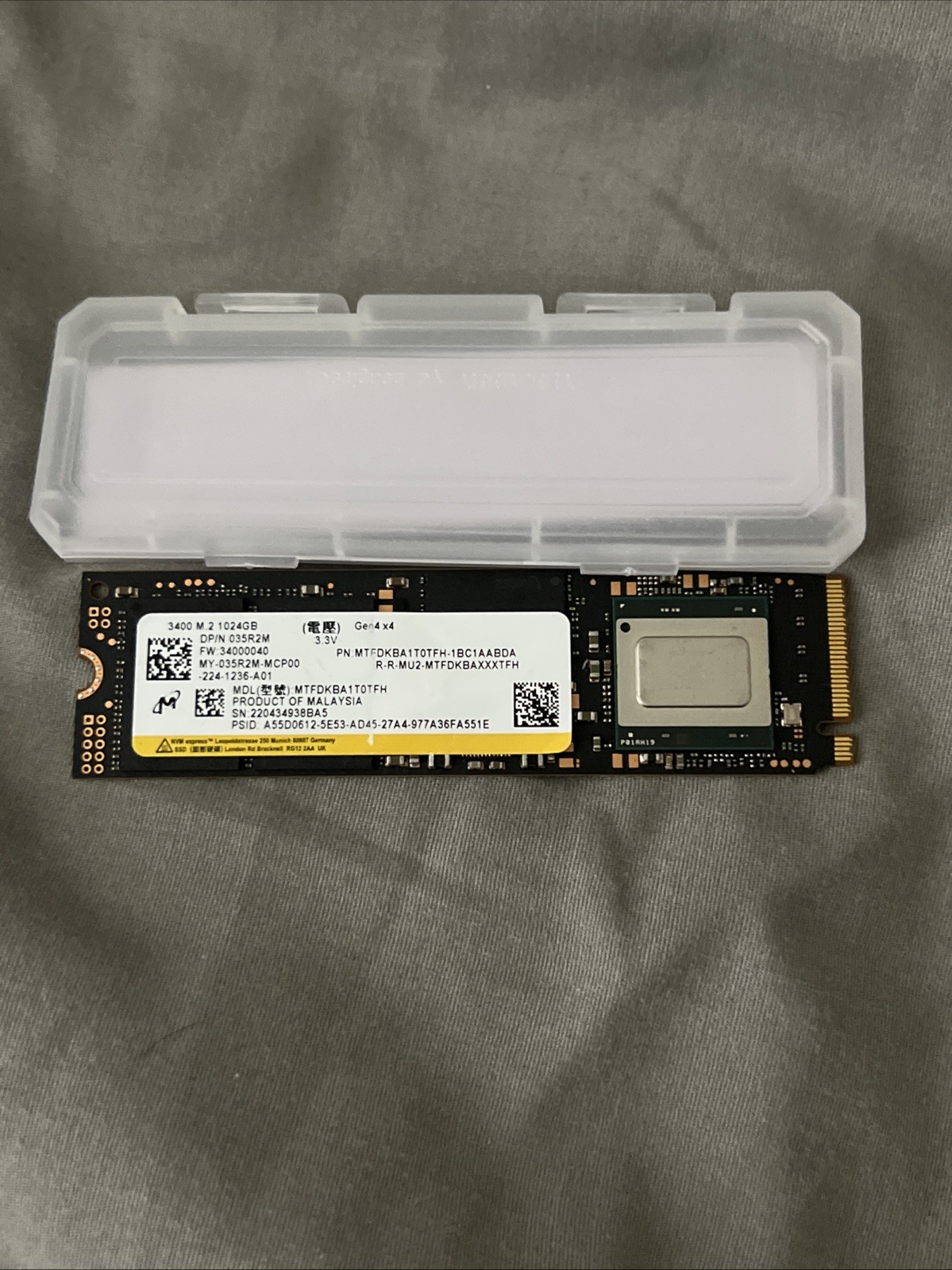 MICRON 3400 1TB M.2 2280 SOLID STATE DRIVE 97%