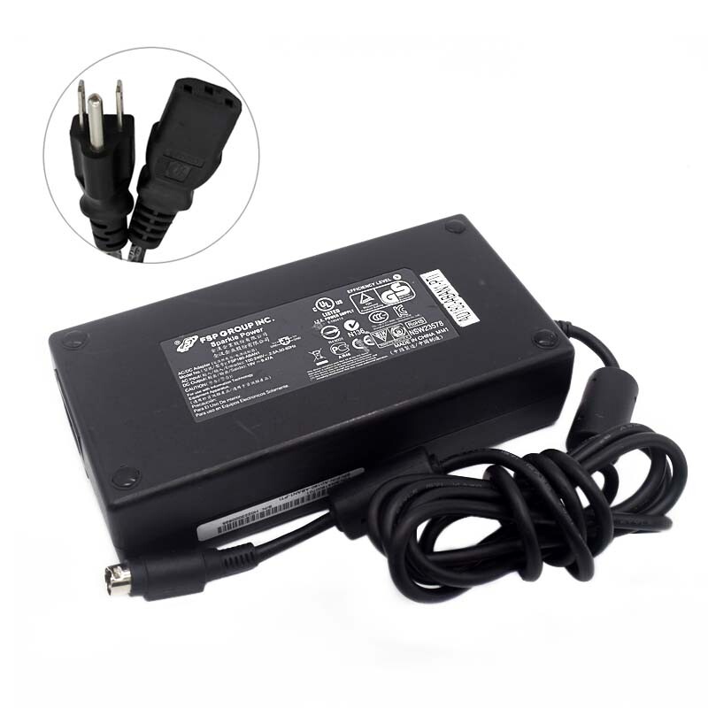 19V 9.47A Genuine FSP FSP180-AAAN1, FSP180-ABAN2, FSP180-ABAN1 AC Adapter 4-Pin 