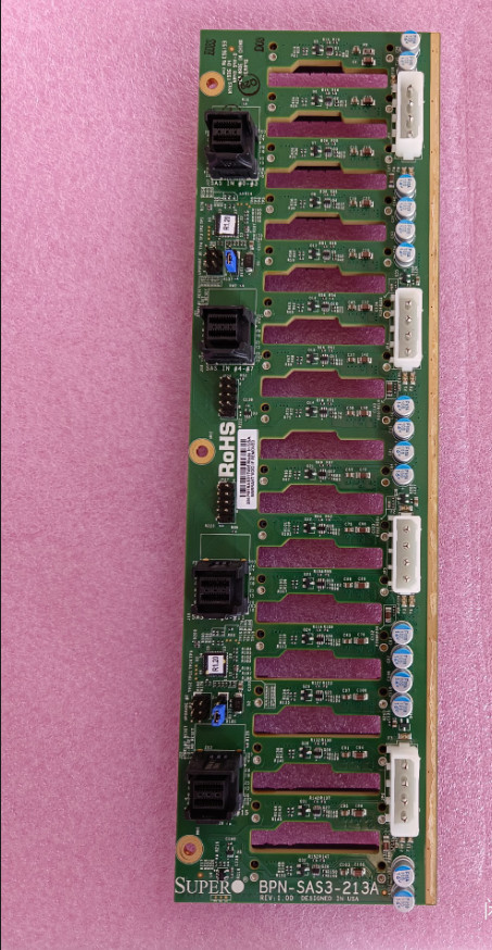 Supermicro BPN-SAS3-213A 16 disk hard drive expansion backplane